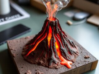 Как построить модель вулкана с извержением: практический проект, который оживит урок или домашний вечер